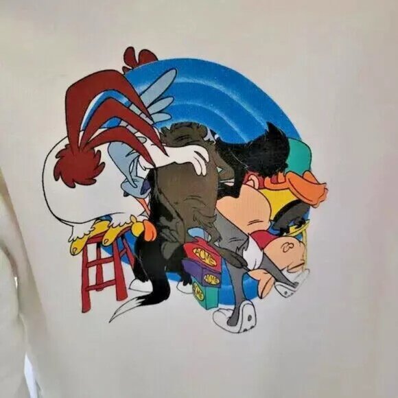 Vintage ACME Looney Tunes Sweatshirt with All The Gang!  Unisex Size Large - Picture 4 of 12